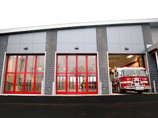Saskatoon Fire Hall Garage Door Install