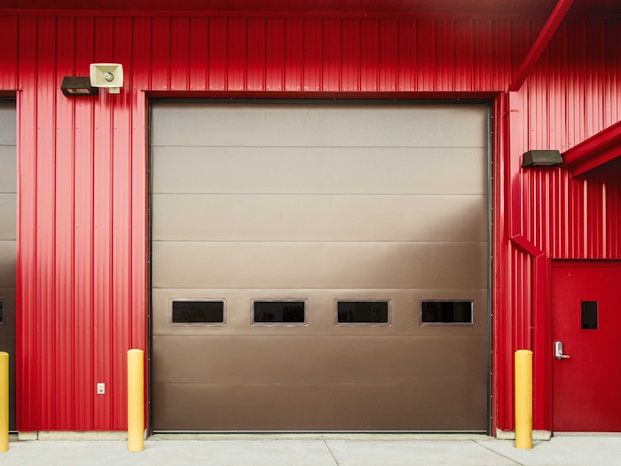 Wayne Dalton Red Door With Man Door Min